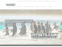 Tablet Screenshot of fitsets.com